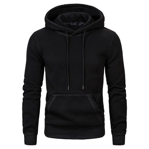 

чистый длинный рукав с капюшоном толстовки пуловеры мужские повседневные толстовки мужские дизайнерские толстовки, Black