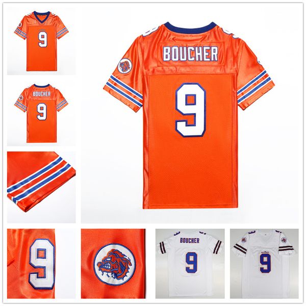 

mens the waterboy 9 bobby boucher movie football jerseys stitched bobby boucher movie jersey orange whit all sewn double stitch s to xxxl, Black;blue