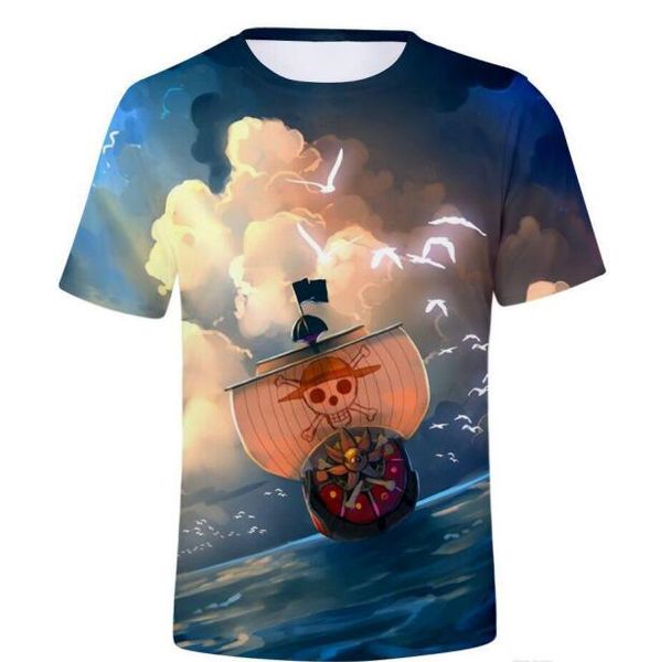 

new summer one piece t shirt 2018 fashion japanese anime clothing back color luffy cotton t-shirt for man and women shirts, White;black