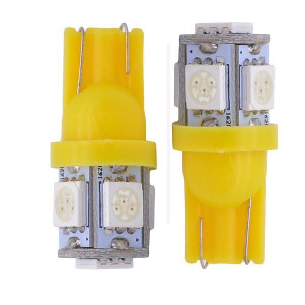 

100pcs t10 wedge 5-smd 5050 led parking/backup light bulb w5w 2825 158 192 168