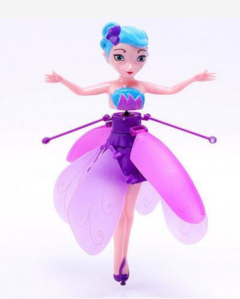 

2019 new diy flying fairy dolls learning & education infrared induction control flying angel doll baby toys for girls xmas gift