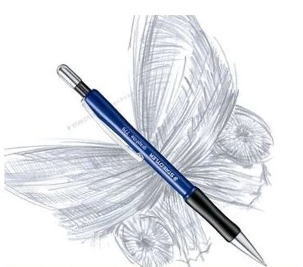 

lead pen holder spring type pen mechanical pencil 0.5 0.7mm ing, Blue;orange
