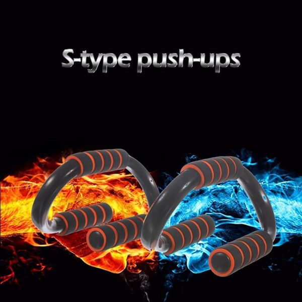 

1pair s-shaped push-ups stands bars tool for fitness chest training equipment exercise fitness equipments