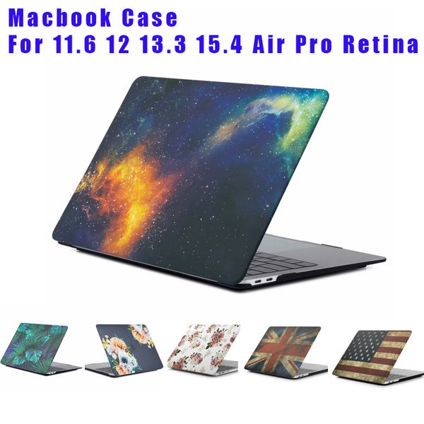 

new marble starry sky galaxy hard case for macbook 11.6 12 13.3 air pro touch bar 15.4 pro retina lapfull protective cases dhl