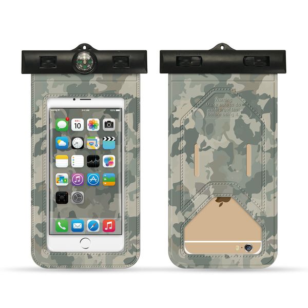 

new camouflage mobile phone waterproof bag, transparent and refreshing