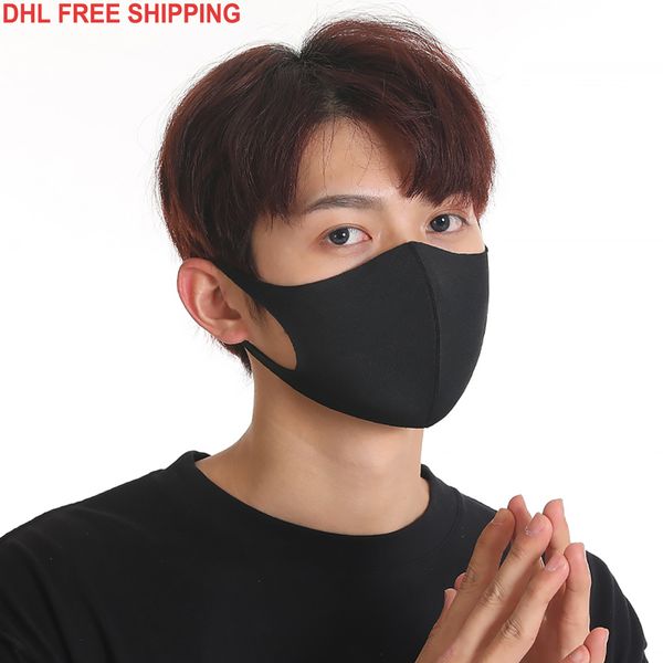 

dhl in stock anti dust face mouth cover pm2.5 mask respirator dustproof anti-bacterial washable reusable ice silk masks