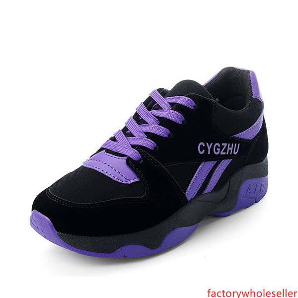 

spring and autumn students korean women s sports shoes wild casual flat running shoes women increase thick floor shoes tide