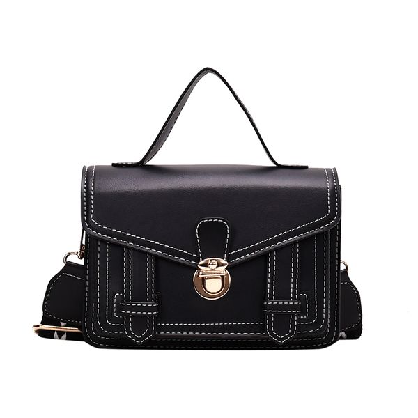

luxury women's bag designer black red brown khaki pu leather women's hand-held one shoulder slant straddle bag