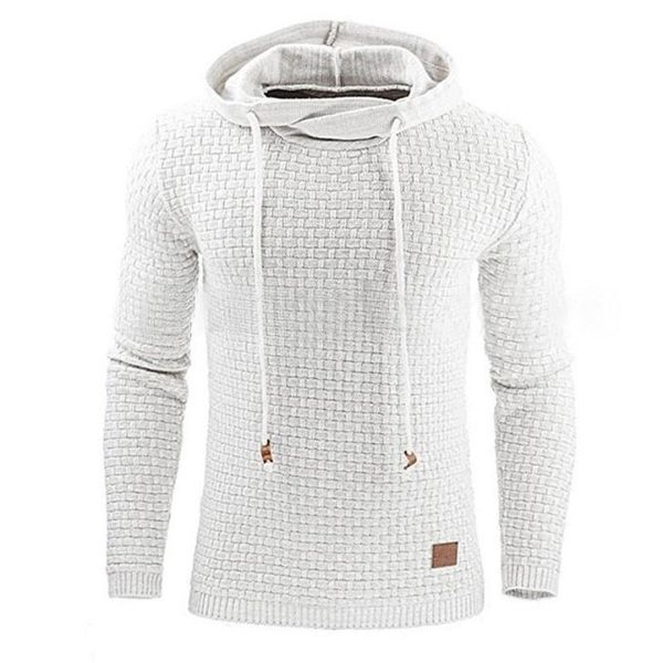 

новый осень зима человек хлопок мода твердые slim fit толстовка повседневная с длинным рукавом мужчины толстовка плюс размер m-4xl, Black
