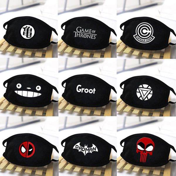 

windproof anti-dust masks cute kawaii masks women breathable reusable mask fashion kawaii groot face masks qkqyn