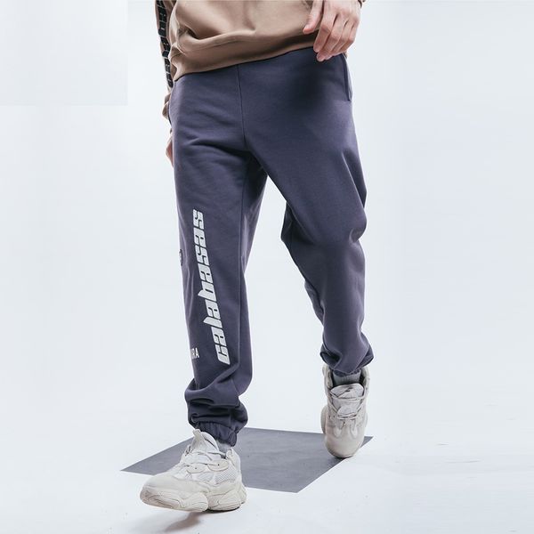

men's joggers embroidery letter printed trouser sweatpants streetwear hip hop autumn winter loose sports casual pant, Black
