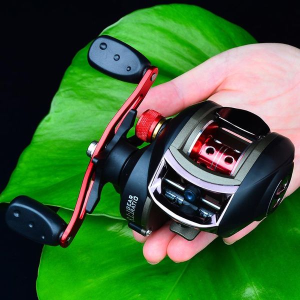 

baitcasting fishing reel 8: 1: 1 high-speed magnetic ratio 10 files carp fishing rock tackles right left hand water drop wheel