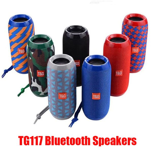 

tg117 беспроводные bluetooth колонки портативный двойной рожок батарея 1200 мач открытый водонепроницаемый сабвуферы колонки поддержка tf ка