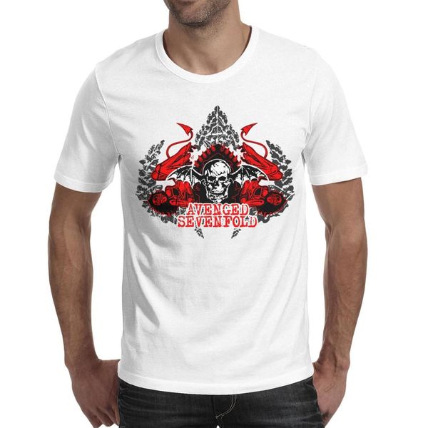 

финал чемпионов 2019 года avenged sevenfold a7x logo whitemens футболка, футболки, футболки, футболки с надписью, White;black
