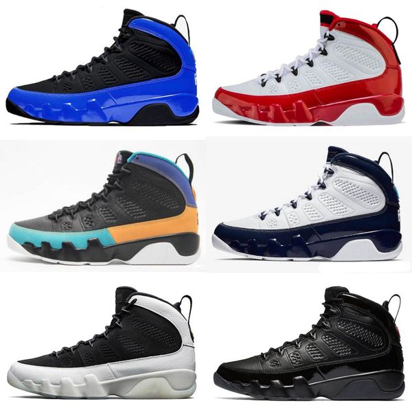 

2019 new  ix gym red dream it,do it racer blue men retro basketball shoes 9s unc bred anthracite sports trainers sneaker, Black