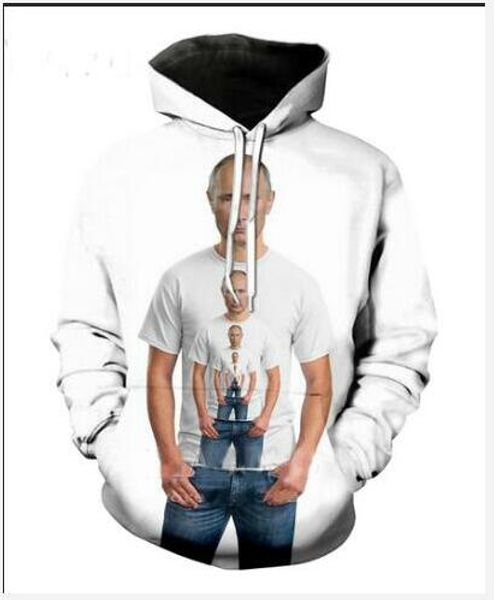 

new fashion harajuku style 3d printing hoodies putin men women autumn and winter sweatshirt hoodies coats bwq0216, Black