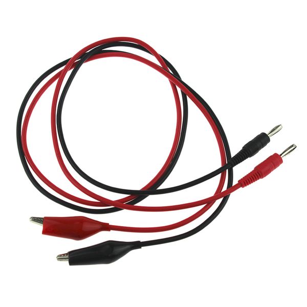 

2 pieces multimeters alligator testing cord lead cables clip electrical clamp connector leads for multimeter tester