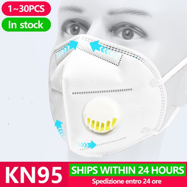 

1~20pcs] kn95 disposable face n95 filter mask anti c-virus mouth cover facial dust pm2.5 ffp3 respirator masks