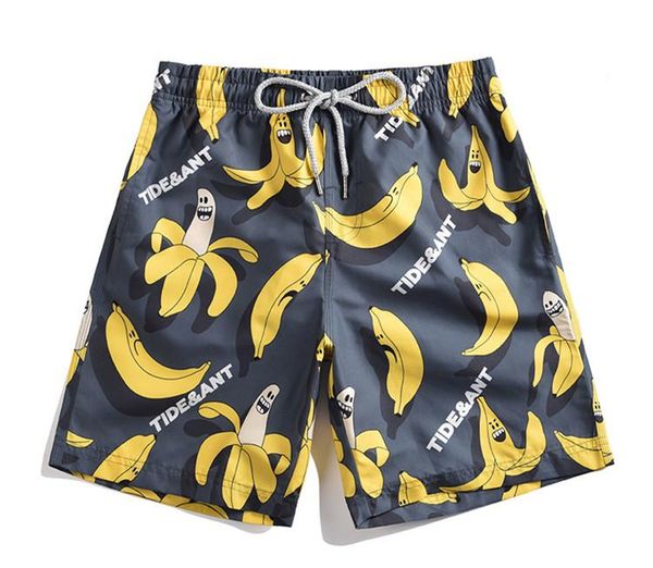 

banana mens summer 3d print basketball shorts pants fashion male sports clothing loose relaxed casual apparel, White;black