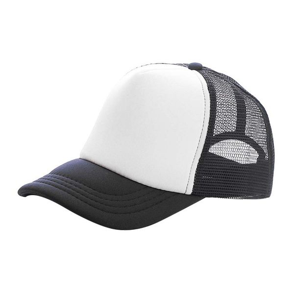 

efinny adjustable child hats casual kids summer new classic trucker kids baseball mesh cap children sun hat, Blue;gray