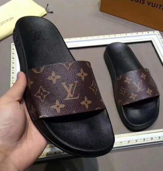 

zxlvvn 14 new men women design rubber slide sandal floral brocade men slipper flip flops women striped beach causal slipper, Black