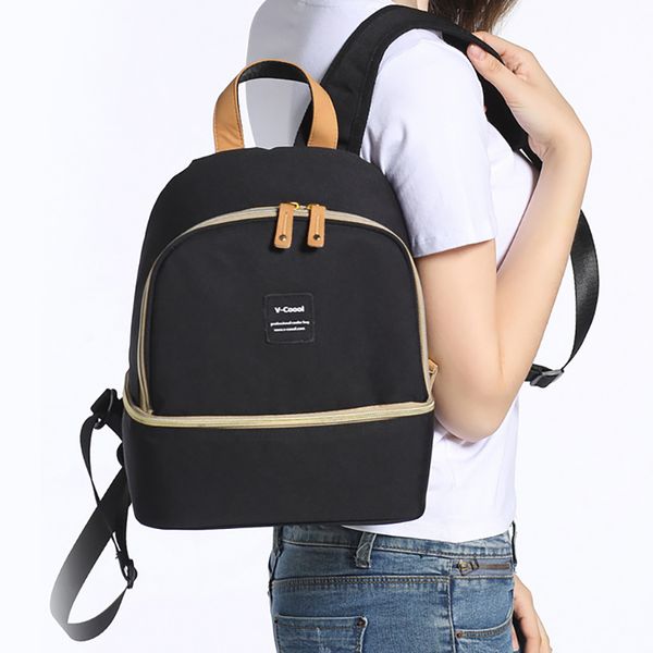

6l fresh keeping maternity bag mummy insulation backpack for stroller bag newborn outdoor nursing food thermal bags bna037