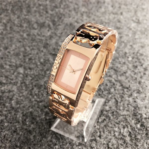 

23mm fashion luxury ladies watches fashion ladies luxury watches casual rectangular stainless steel ladies brand watches, Slivery;brown