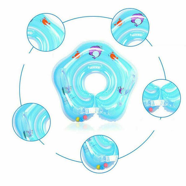 

baby swimming neck ring tube safety infant bathing float circle summer inflatable water floating drink cup holder accessories