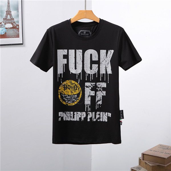 

fashion men's fun t-shirt summer fashion skull print t-shirt club tee street clothing casual men hip hop camisetas hombre, Gray