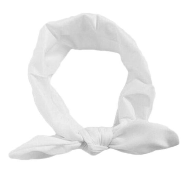 

european american fashion solid color bowknot младенец дети стяжка эластичных новорожденные ребёнки оголовье аксессуары для волос, Slivery;white