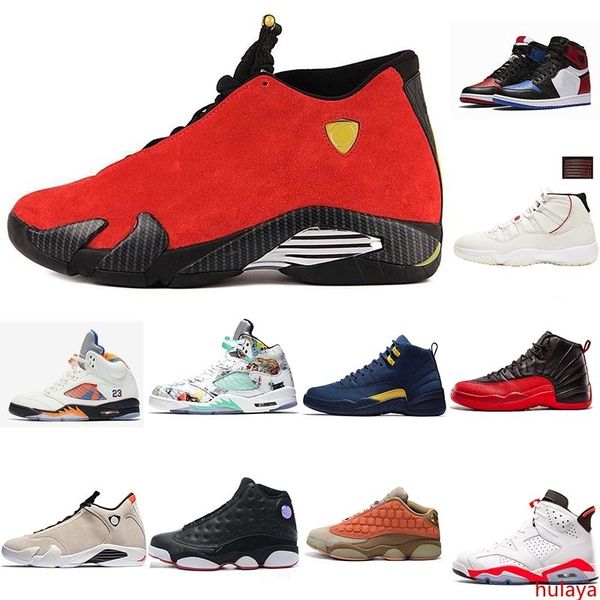 

2019 mens trainers 1s 4s 5s 11s 12s 13s 14s gym red chicago platinum tint space jams men basketball shoes sports sneakers 40-47