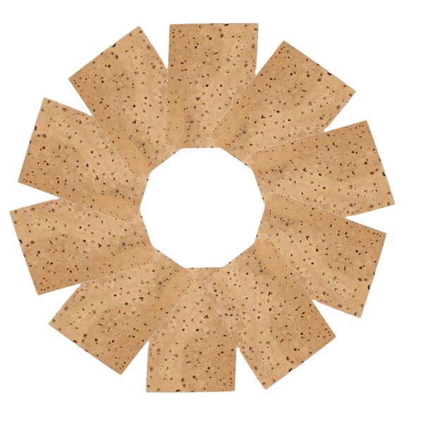 

pack of 10 saxophones neck cork sheets