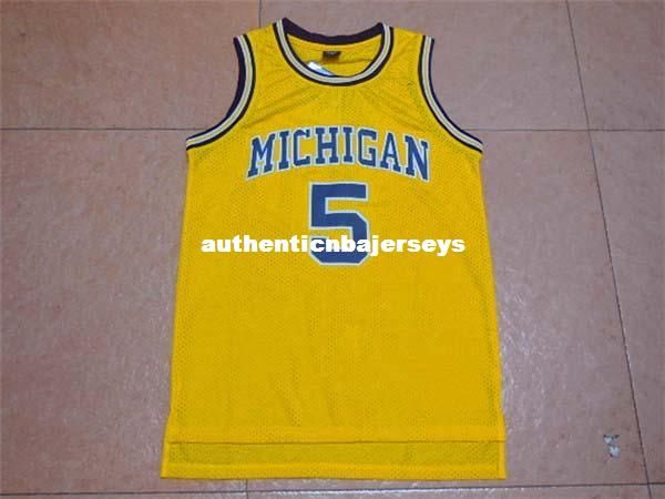 

no. 5 jalen rose yellow jersey, men rev30 stitched jersey, authentic throwbacks jerseys mesh embroidery jerseys, Black;blue