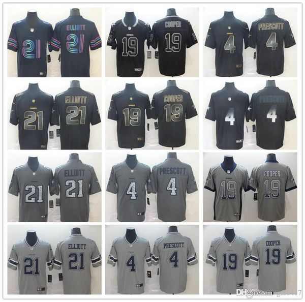 

Men dalla 21 ezekiel elliott 4 dak pre cott 19 amari cooper black golden edition 2019 moke city fa hion cowboy football jer ey, Black;red
