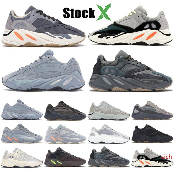 

новый светоотражающий 700 kanye west магнит бирюзовый синий сплошной серый wave runner дизайнерская обувь инерция tephra аналоговые мужские