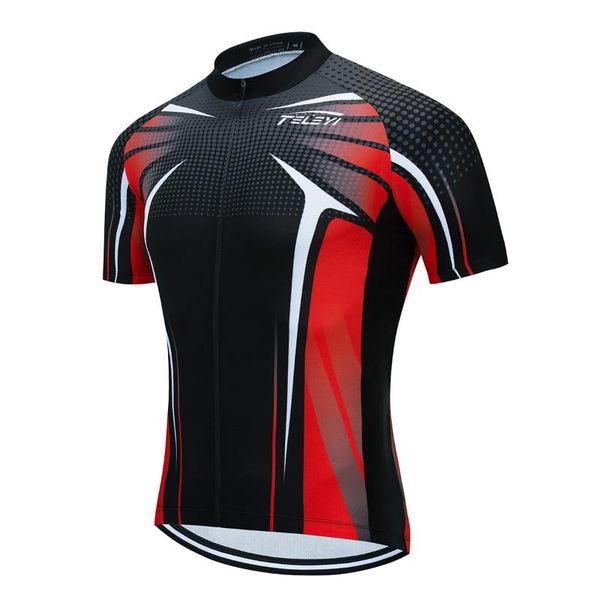 

2020 pro cycling jersey breathable bicycle clothing ropa ciclismo men summer quick-drying bike wear clothes triathlon sweatshirt, Black;red