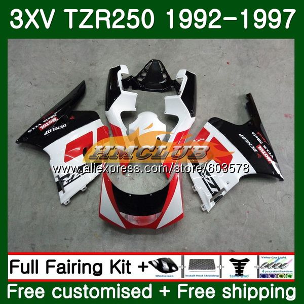

3xv for tzr-250 tzr250 1992 1993 1994 1995 1996 1997 red white 122cl.10 tzr250rr rr tzr 250 92 93 94 95 96 97 fairing, Black
