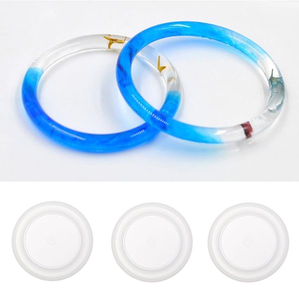 

3x high grade jewelry mold for resin curve bangle jewelry making