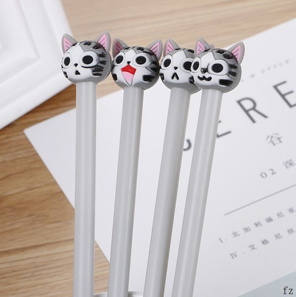 

200 pcs cartoon cat gel pens plastic neutral pen novelty item school supplies office writing supplies