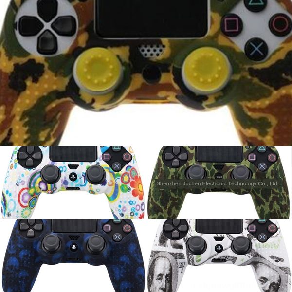 

yogku ps4 4 set housing case chrome gold red shell cover protector playstation for ps4 replacement full v1 controller w screw driver