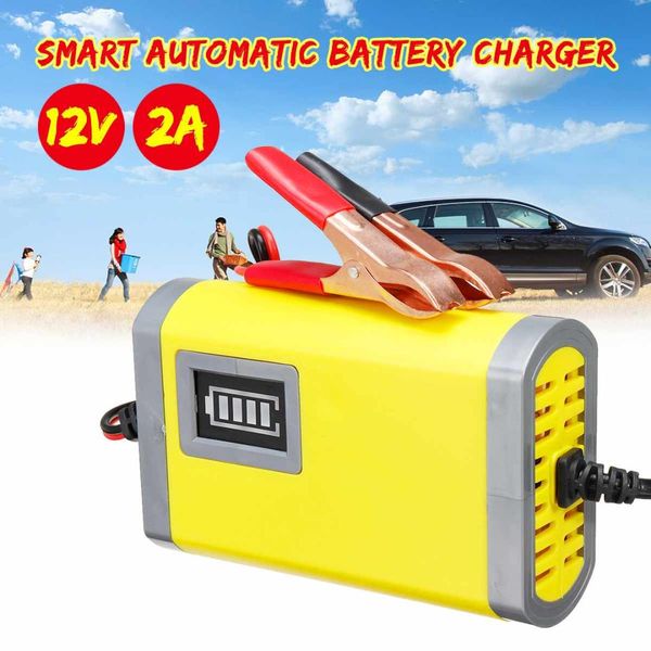 

intelligent car 12v 2a motorcycle motorbike automatic smart battery charger for auto motorcycle lead-acid batteries charging