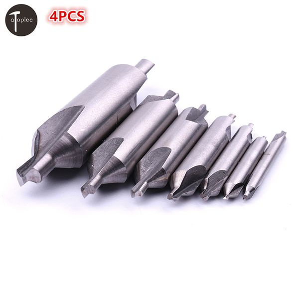 

4шт hss 1/8 "5/32" центр сверла бит 60 градусов угол зенковки сверло токарный станок мельница снасти набор инструментов ручной инструмент