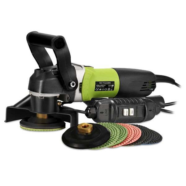 

spta 4inch (100mm) variable speed dry wet diamond polisher grinder electric machine 110v/230v for granite/marble/concrete/stones