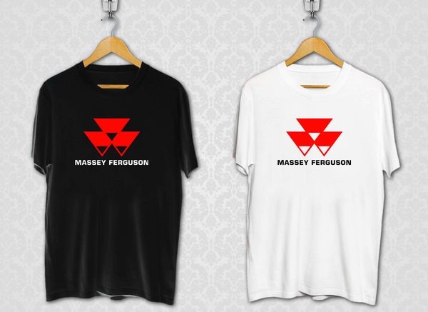 Massey Ferguson Tractors Company Logo Men/'s Black T-Shirt Size S M L XL XXL XXXL