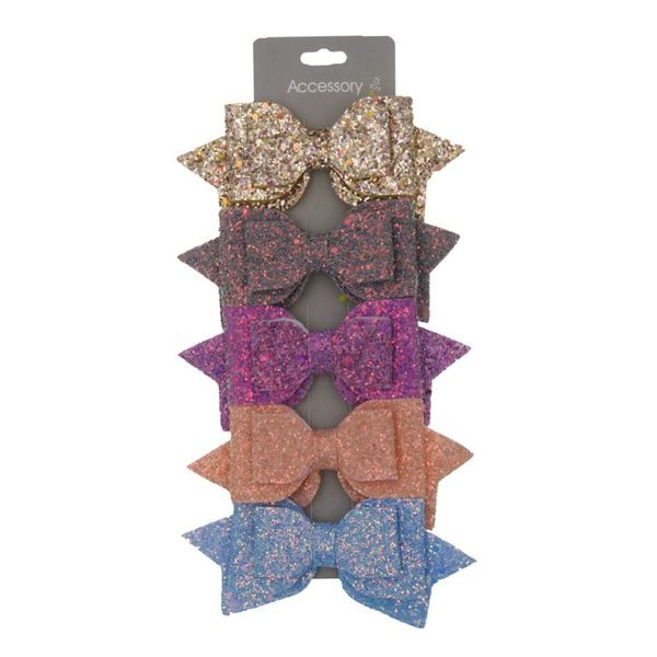

5 Pcs/set Children Kids Hairpin Sequin Bow-knot Hair Accessories Head Ornaments Holiday Birthday Gifts Cute Decorations