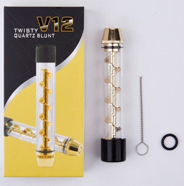 

Извилистый стеклянный тупой дизайн CE4 сухой травы трубы CE3 распылитель с V12 повернуть Mouthpiec 7pipe извилистый тупой испаритель курительная трубка твист комплекты с