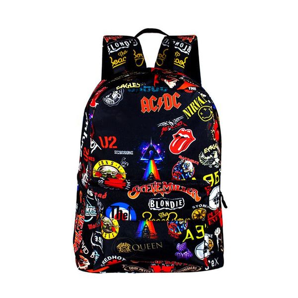

рок-группа acdc / iron maiden рюкзаки для мальчиков девочек рюкзак школьные сумки для подростков женщин мужчин милый рюкзак