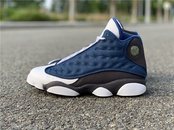 

новые 13 xiii flints 13s сине-серые белые мужские баскетбольные кроссовки спортивные кроссовки на открытом воздухе высшего качества с размер