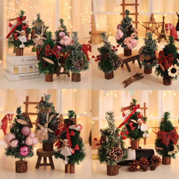 

26cm mini christmas tree desk table small party ornaments new year's products xmas decoration gift