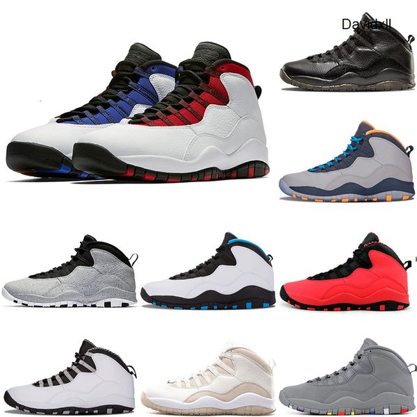 

10 10s tinker basketball shoes westbrook cement powder blue chicago bobcats white black new mens trainer athletic sports designer sneaker